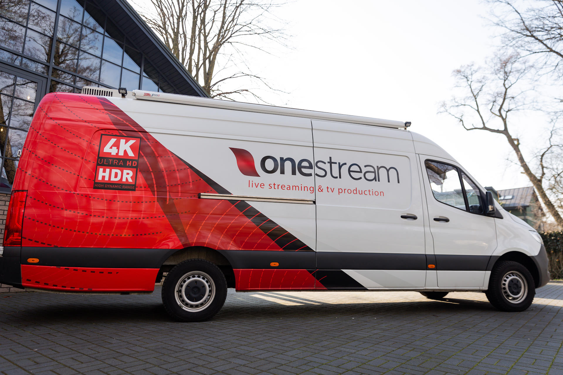 UNIT10 UHD outside broadcast van exterior, full side view