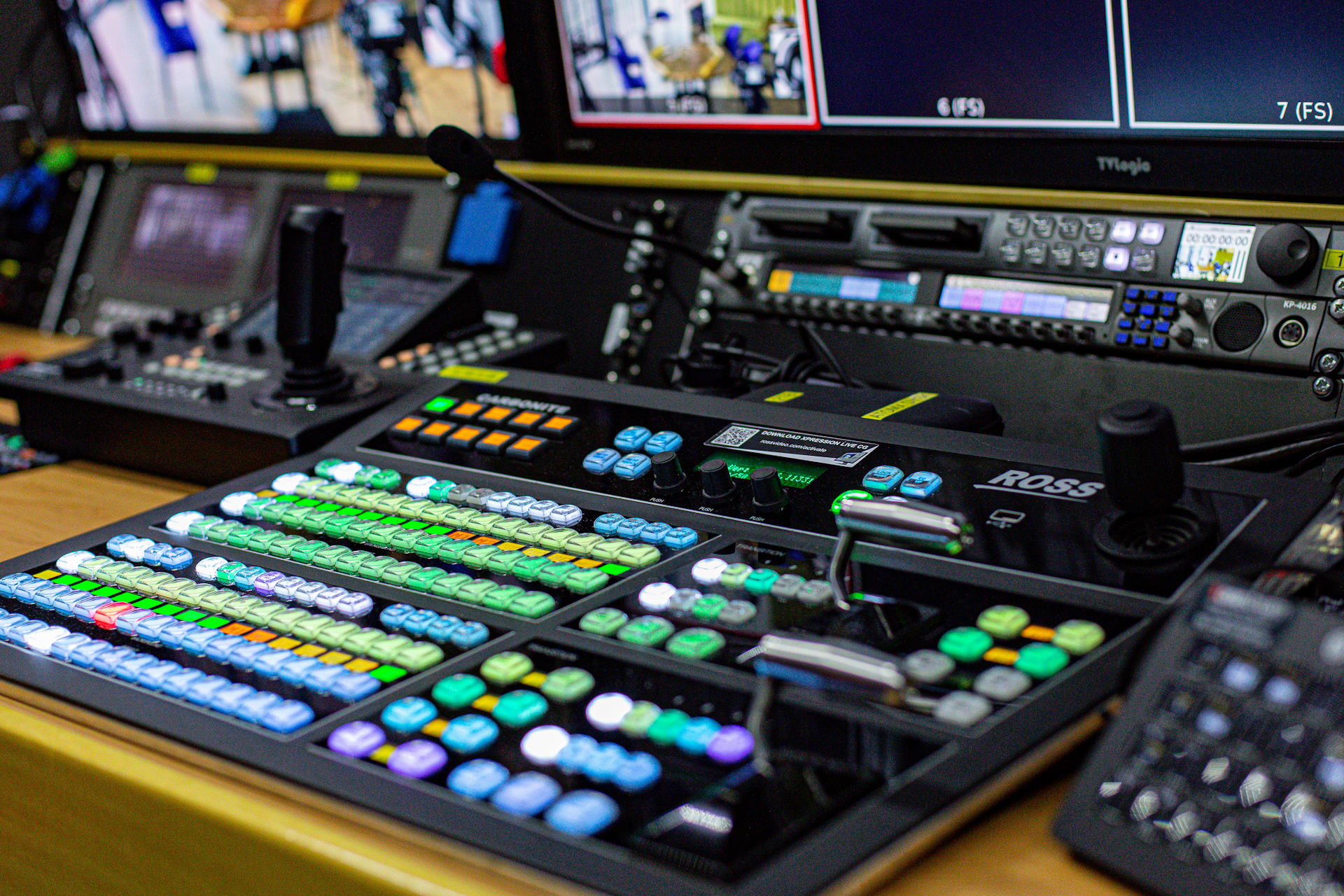 Ross Video Carbonite Ultra 2M/E 12G vision mixer position inside UNIT10 UHD