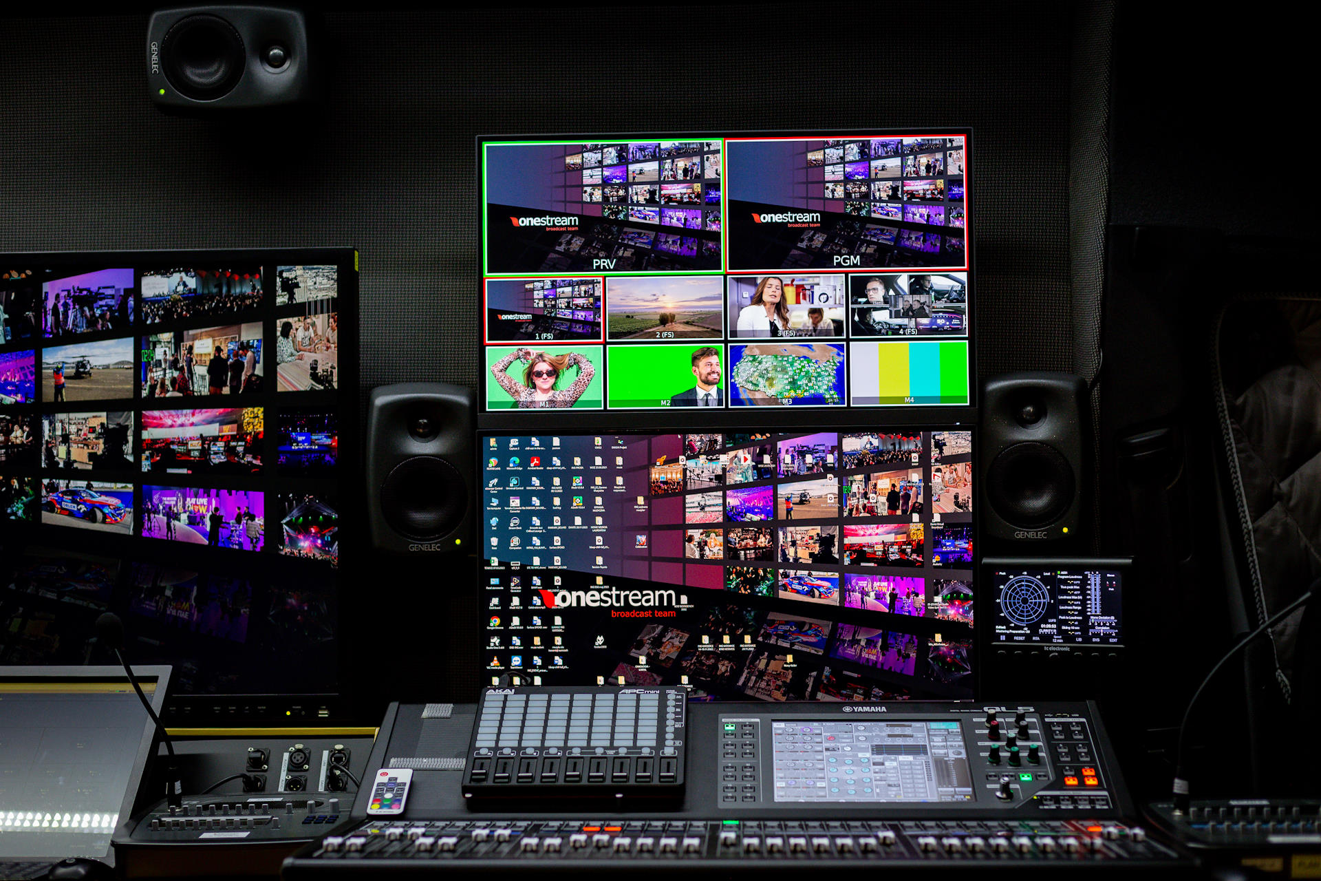 Audio area inside UNIT10 UHD outside broadcast van