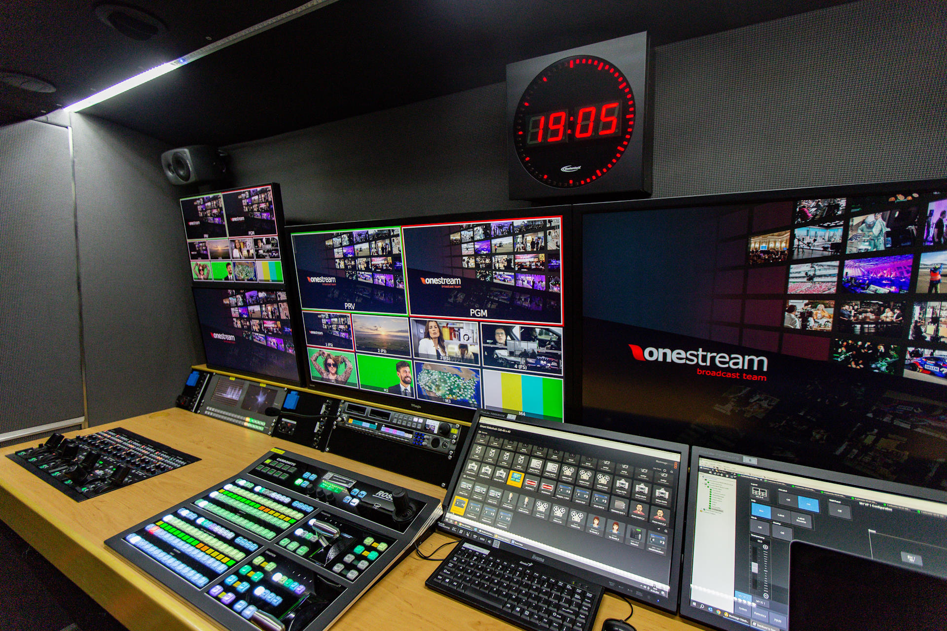 UNIT10 UHD vision mixer and multiview production workstation for outside broadcast production